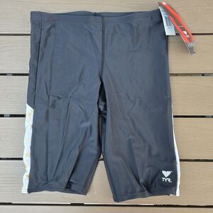 TYR Men's Tyreeco Nylon Star/Black Star Swimsuit Jammer Sz 34 NEW